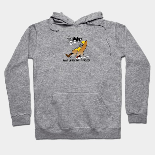 Sawing Logs Hoodie by Firethreadz